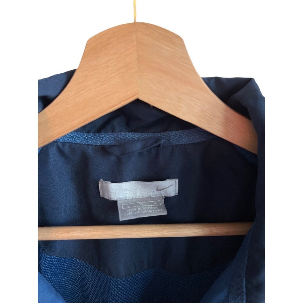 Nike Blue Full Zip Jacket Athletic Track Polyester Coat Men's Size Large - Picture 3 of 4